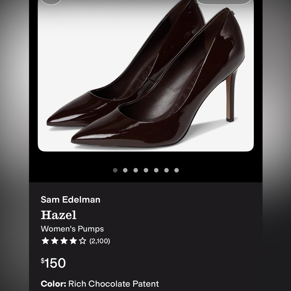 NIB Sam Edelman Hazel - Women’s size 9 - Chocolate Patent - Picture 4 of 5